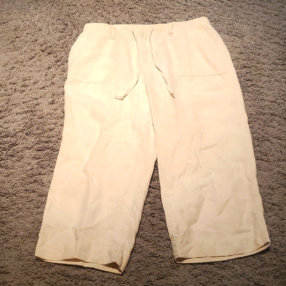 Liz Wear Linen Capris by Liz Claiborne